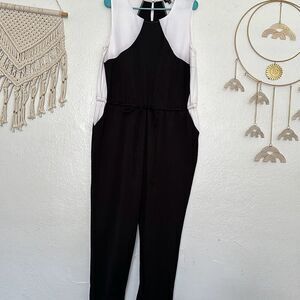 GK George Kotsiopoulos Size 16 Black & White Jumpsuit